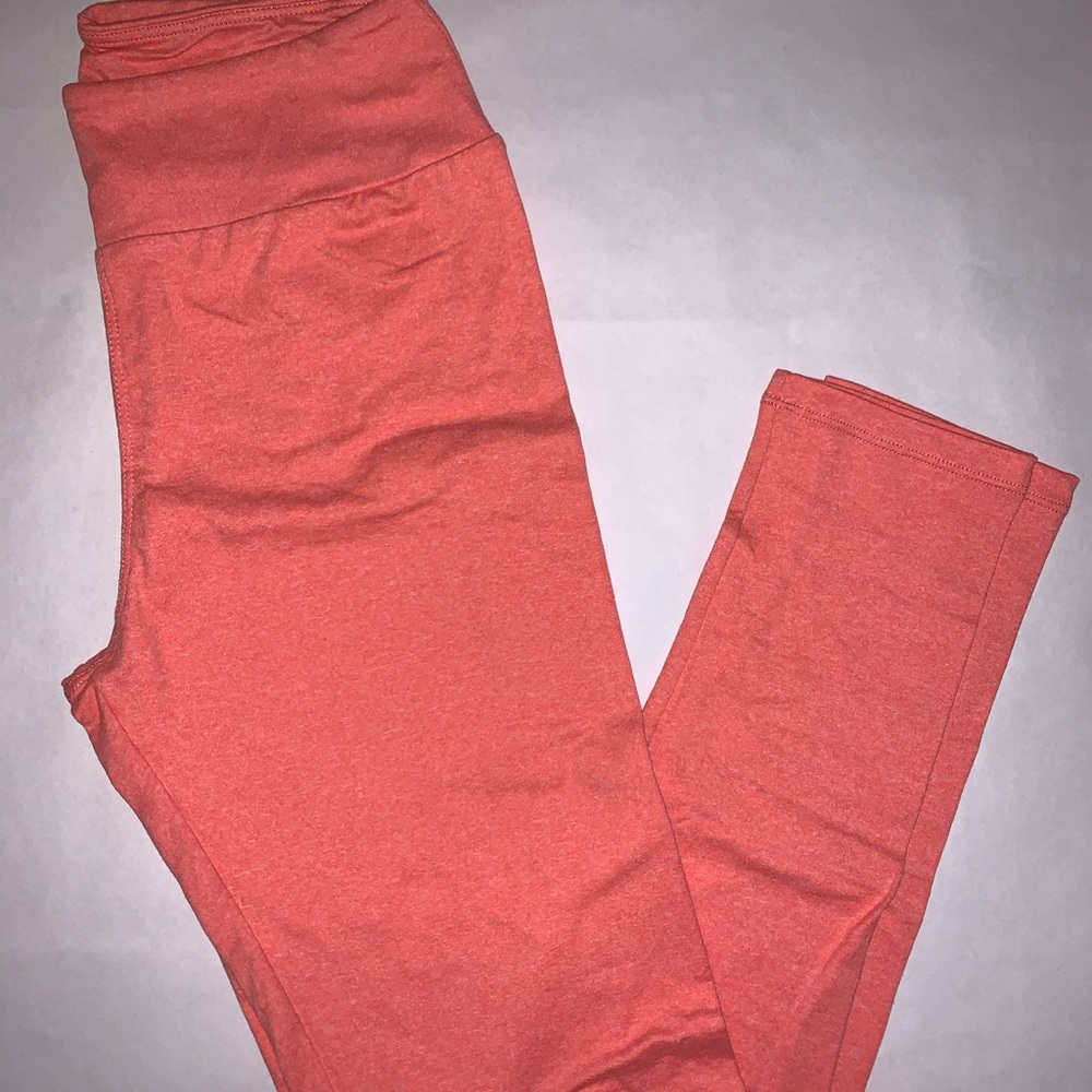 LuLaRoe OS Coral Leggings NWT
